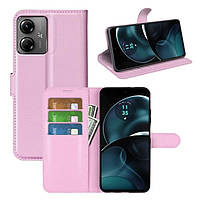 Чохол-книжка Litchie Wallet для Motorola G14 Light Pink