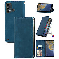 Чохол-книжка Skin Feel Leather Wallet для ZTE Blade A53 Blue