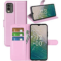 Чохол-книжка Litchie Wallet для Nokia C32 Light Pink