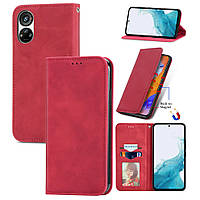 Чохол-книжка Skin Feel Leather Wallet для ZTE Blade V40s Red