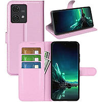 Чохол-книжка Litchie Wallet для Motorola Edge 40 Neo Light Pink