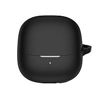 Силіконовий чохол для навушників Xiaomi Buds 5 | чохол + карабін | чорний