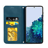 Чохол-книжка Skin Feel Leather Wallet для Samsung Galaxy S21 Plus Blue, фото 3