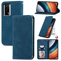 Чохол-книжка Skin Feel Leather Wallet для Poco F5 Pro / Redmi K60 / K60 Pro Blue