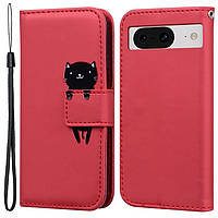 Чохол-книжка Animal Wallet для Google Pixel 8 Cat