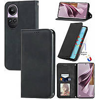 Чохол-книжка Skin Feel Leather Wallet для Oppo Reno 10 Pro 5G Black