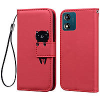 Чохол-книжка Animal Wallet для Motorola E13 Cat