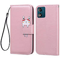 Чохол-книжка Animal Wallet для Motorola E13 Rabbit