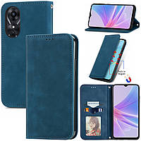 Чохол-книжка Skin Feel Leather Wallet для Oppo A17 / A17k Blue