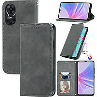 Чохол-книжка Skin Feel Leather Wallet для Oppo A17 / A17k Grey