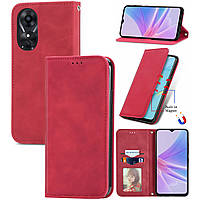 Чохол-книжка Skin Feel Leather Wallet для Oppo A17 / A17k Red