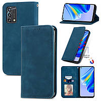 Чохол-книжка Skin Feel Leather Wallet для Oppo A74 Blue