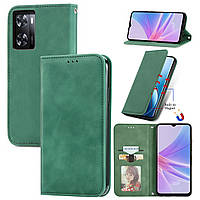 Чохол-книжка Skin Feel Leather Wallet для Oppo A57S / A57 4G Green
