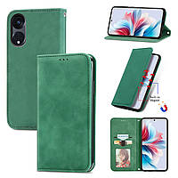 Чохол-книжка Skin Feel Leather Wallet для Oppo A98 5G Green