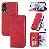 Чохол-книжка Skin Feel Leather Wallet для Oppo A98 5G Red