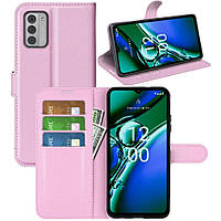 Чохол-книжка Litchie Wallet для Nokia G42 Light Pink