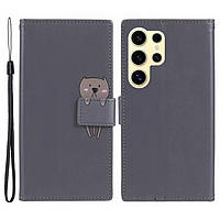 Чохол-книжка Animal Wallet для Samsung Galaxy S24 Ultra Bear