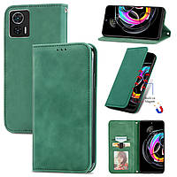 Чохол-книжка Skin Feel Leather Wallet для Motorola Edge 30 Neo Green