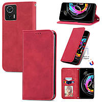 Чохол-книжка Skin Feel Leather Wallet для Motorola Edge 30 Neo Red