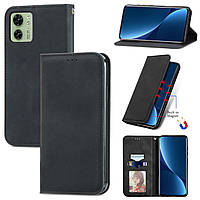 Чохол-книжка Skin Feel Leather Wallet для Motorola Edge 40 Black