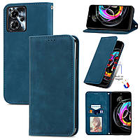 Чохол-книжка Skin Feel Leather Wallet для Motorola G13 / G23 / G53 5G Blue
