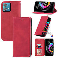 Чохол-книжка Skin Feel Leather Wallet для Motorola G84 Red