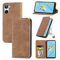 Чохол-книжка Skin Feel Leather Wallet для Realme 10 4G Brown