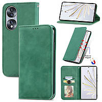 Чохол-книжка Skin Feel Leather Wallet для Honor 90 Green