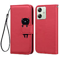 Чохол-книжка Animal Wallet для Motorola G54 / G54 Power Cat