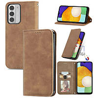 Чохол-книжка Skin Feel Leather Wallet для Nokia G42 Brown