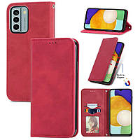 Чохол-книжка Skin Feel Leather Wallet для Nokia G22 Red