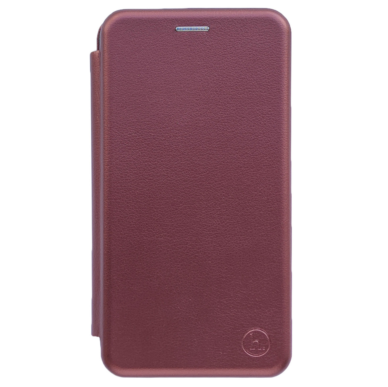 Універсальний чохол-книжка Premium Wallet для телефону 6.3 - 6.6 дюймів Marsala, фото 1