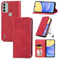 Чохол-книжка Skin Feel Leather Wallet для Nokia C31 Red