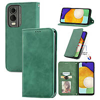Чохол-книжка Skin Feel Leather Wallet для Nokia C32 Green