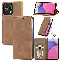 Чохол-книжка Skin Feel Leather Wallet для Honor X7a Brown