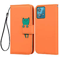 Чохол-книжка Animal Wallet для Motorola Edge 40 Neo Frog