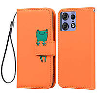 Чохол-книжка Animal Wallet для Motorola Edge 50 Pro Frog