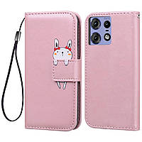 Чохол-книжка Animal Wallet для Motorola Edge 50 Pro Rabbit