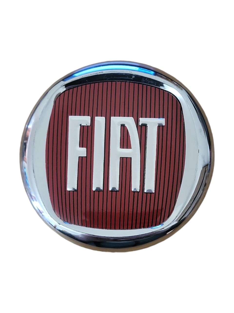 Емблема значок на капот, багажник Fiat Фіат 95 мм бордовий на скотчі