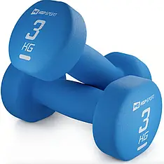 Гантелі для фітнесу неопренові круглі Hop-Sport 2 по 3 кг