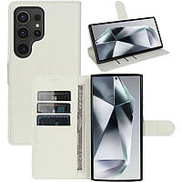 Чохол-книжка Litchie Wallet для Samsung Galaxy S24 Ultra White