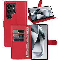 Чохол-книжка Litchie Wallet для Samsung Galaxy S24 Ultra Red