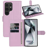 Чохол-книжка Litchie Wallet для Samsung Galaxy S24 Ultra Light Pink
