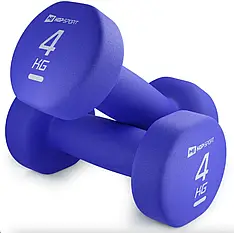 Гантелі для фітнесу неопренові круглі Hop-Sport 2 по 4 кг