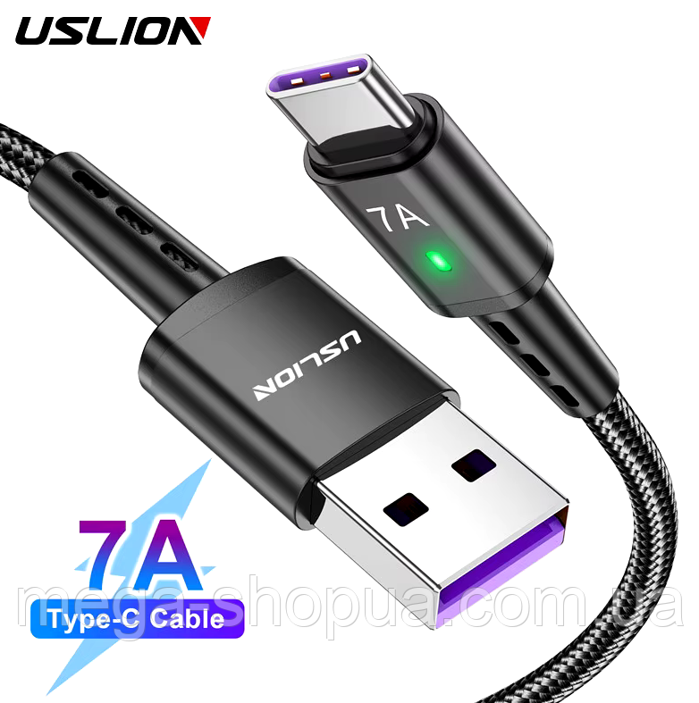 Кабель для швидкого заряджання телефона смартфона USB — Type-C 1 м. Зарядний дріт шнур ЮСБ на Тайп Сі DRT098