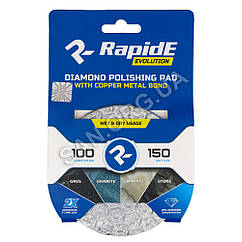 Алмазний шліфувальний круг (Черепашка) для плитки P150 100мм RapidE Металізований