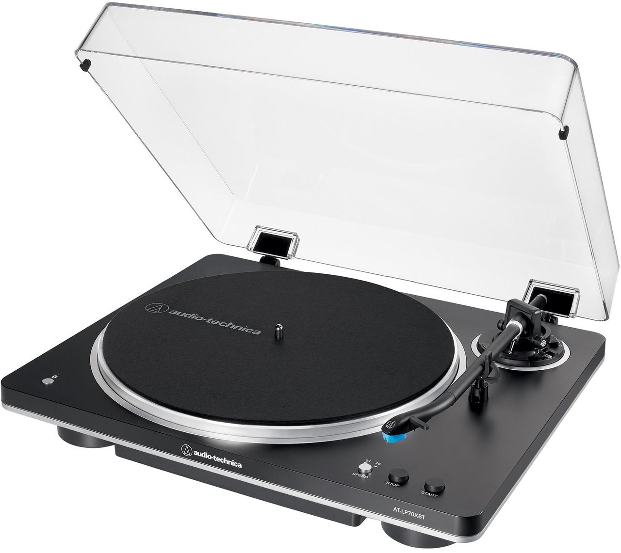 Програвач вінілових дисків Audio-Technica AT-LP70XBT Bluetooth Black-Silver (AT-LP70XBTBS)
