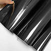Автоплівка 3D Carbon CARLIKE формат 152 x 6 см під карбон глянсова декоративна карбонова, фото 2