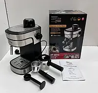 Кавоварка Espresso з ріжковою системою на чотири чашки з капучинатором Zepline, 2200w., фото 9