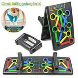 Дошка платформа Foldable, тренажер дошка вправи, Підлогова для віджимань Ручки для віджимань CB-40, фото 7